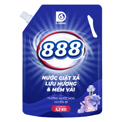 Nước Giặt Xả 888 Hương Nước Hoa Huyền Bí Túi