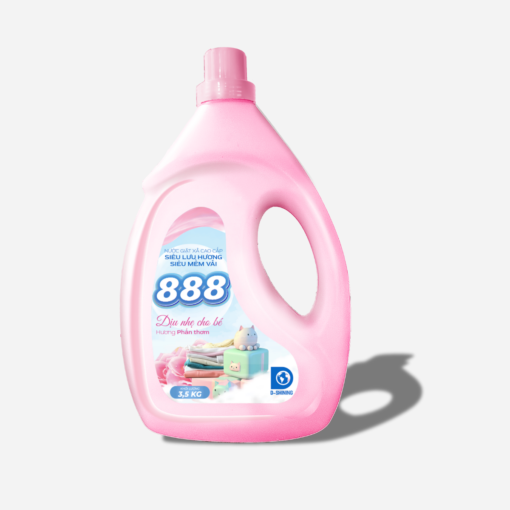 Nước Giặt Xả 888 Hương Phấn Thơm - Dịu nhẹ cho bé