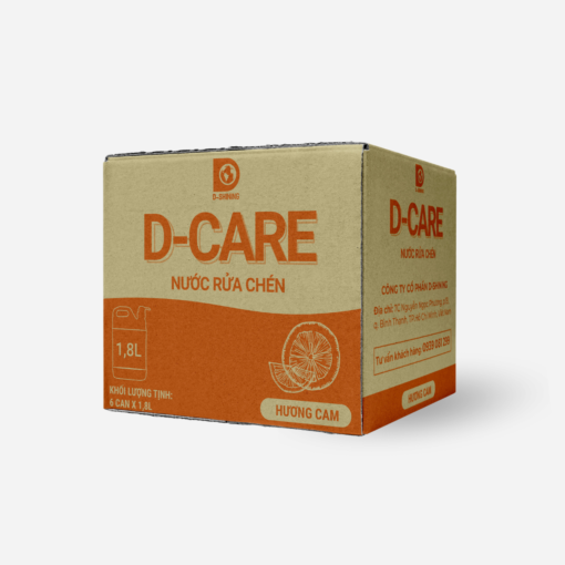 Nước rửa chén D-Care Hương Cam 1L8 - Hình ảnh 2