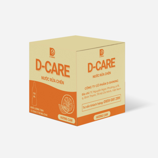 Nước rửa chén D-Care Hương Cam 750ml - Hình ảnh 2