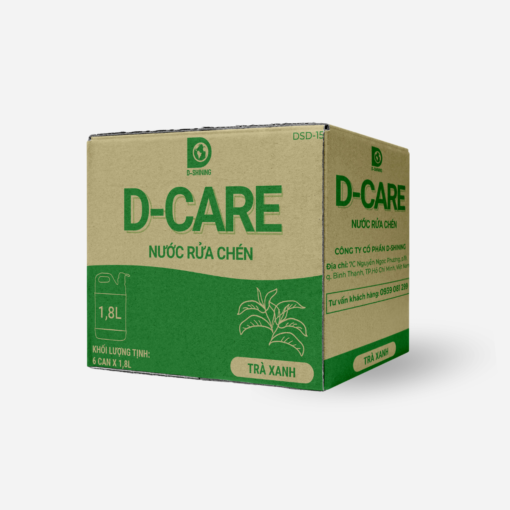 Nước rửa chén D-Care Hương Trà Xanh 1L8 - Hình ảnh 2